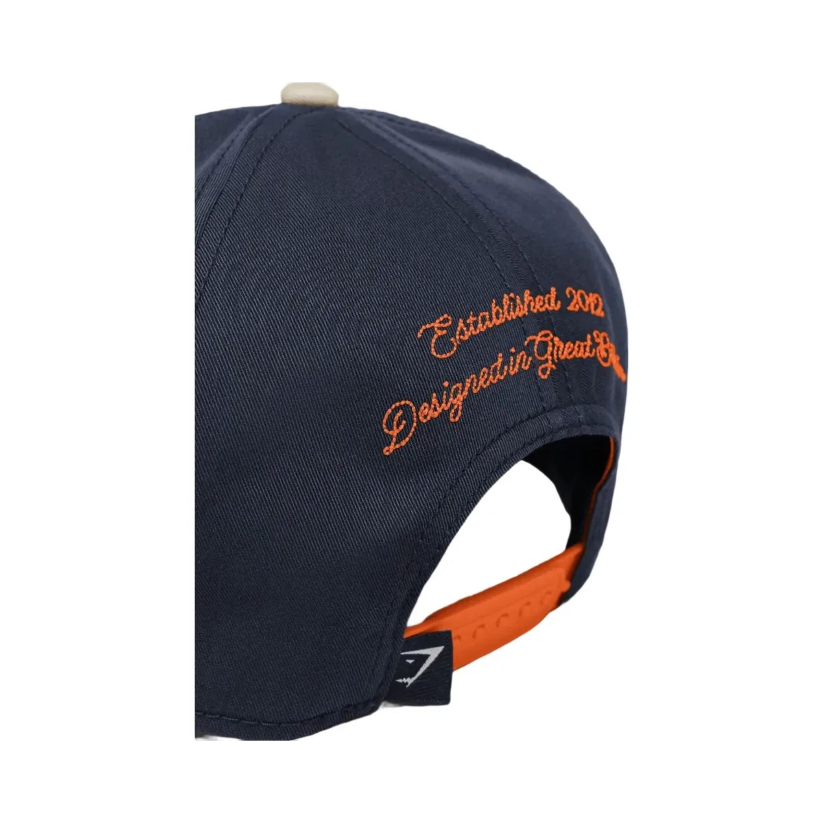 Gymshark 6 Panel Collegiate Trucker "Tinted White Heavy Blue"