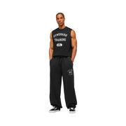 Gymshark Retro Collegiate Graphic Wide Leg Pants Black