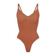 Skims Seamless Sculpt Thong Bodysuit Bronze