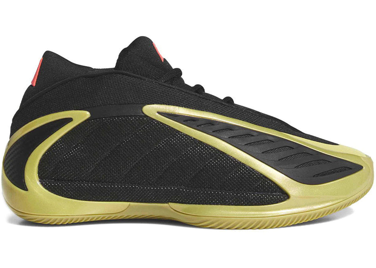 Adidas Anthony Edwards 2 Core Black / Gold Metallic / Solar Turbo