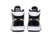 Air Jordan 1 Mid Patent SE Black Gold