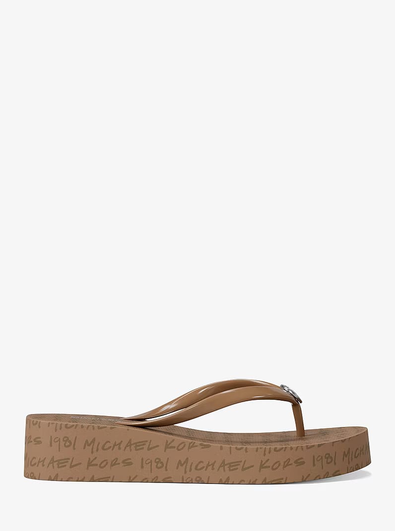 Bedford Logo Flip Flop CAMEL