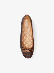 Savannah Signature Logo Ballet Flat BROWN