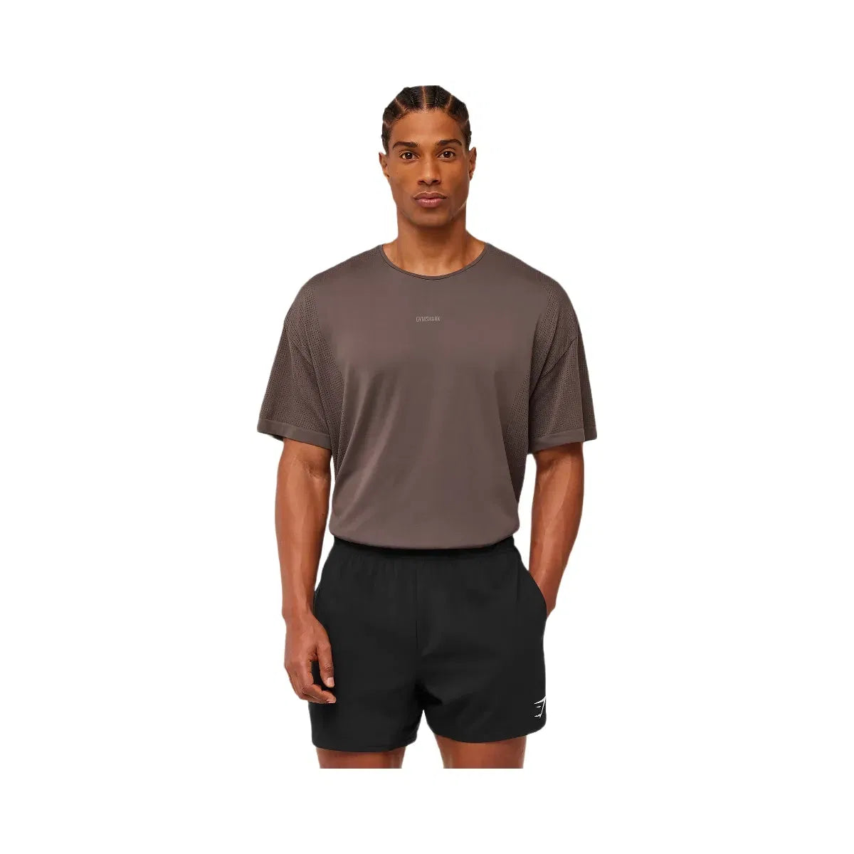 Gymshark Distance Seamless T-Shirt "Cool Brown Cool Brown"