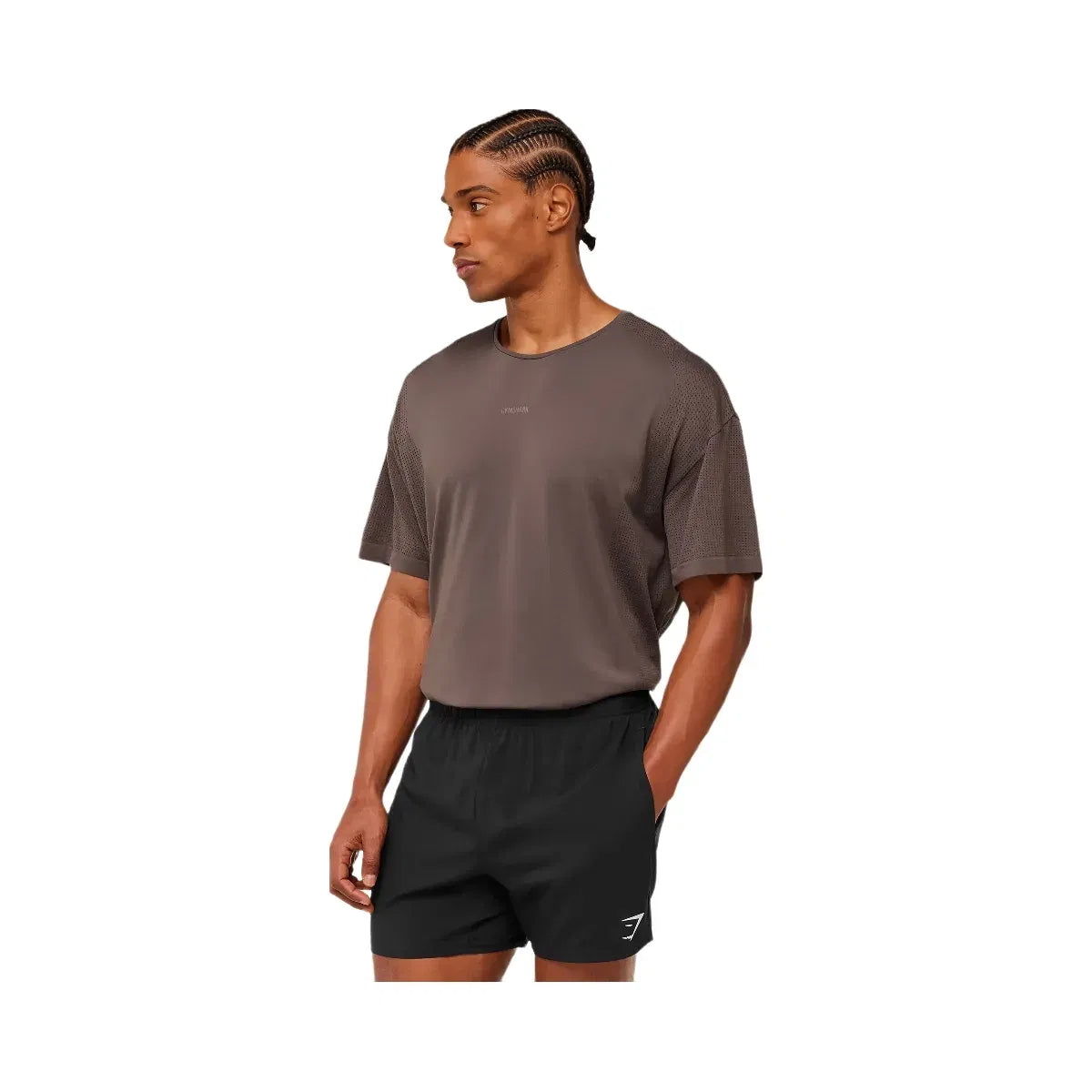 Gymshark Distance Seamless T-Shirt "Cool Brown Cool Brown"