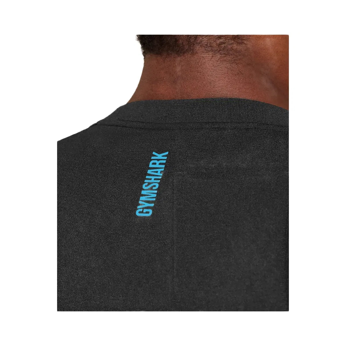 Gymshark Shadow Seamless T Shirt "Black Brand Blue"