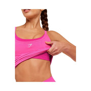 Gymshark Interval Seamless Midi Tank "Electric Pink Super-Set Pink"