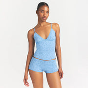Lightweight Cotton Lace Cami and Boy Short Set