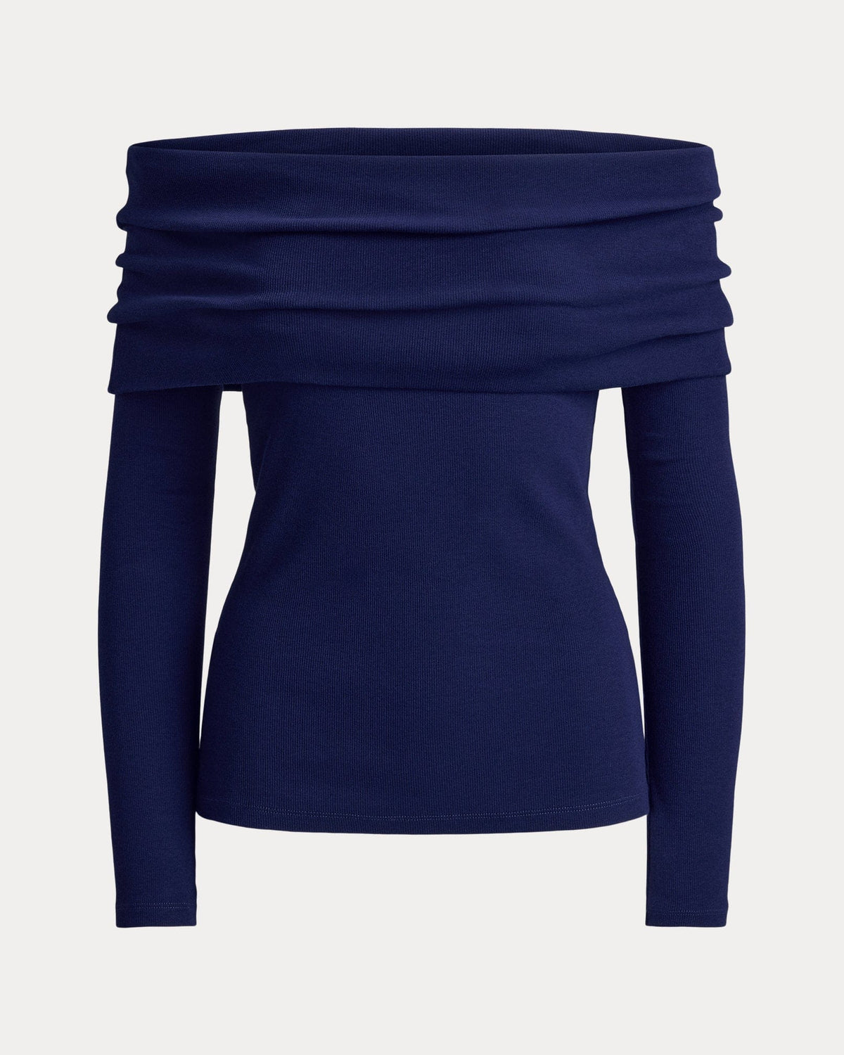 Ralph Lauren Ribbed CottonBlend OfftheShoulder Top