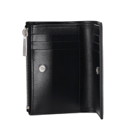 Jitney Zipped Bifold Quote Black - White
