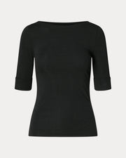 Ralph Lauren Stretch Cotton Boatneck T-Shirt