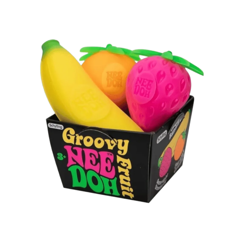 NeeDoh Groovy Fruit Squishy Fidget Toy Multicolor