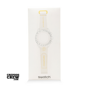 Swatch x Omega Bioceramic Moonswatch White Yellow Rubber Straps