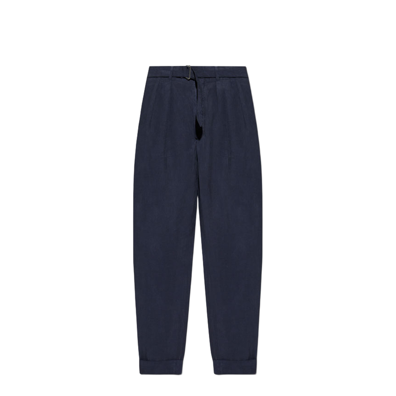 Pierre Cotton-linen Pants In Blue