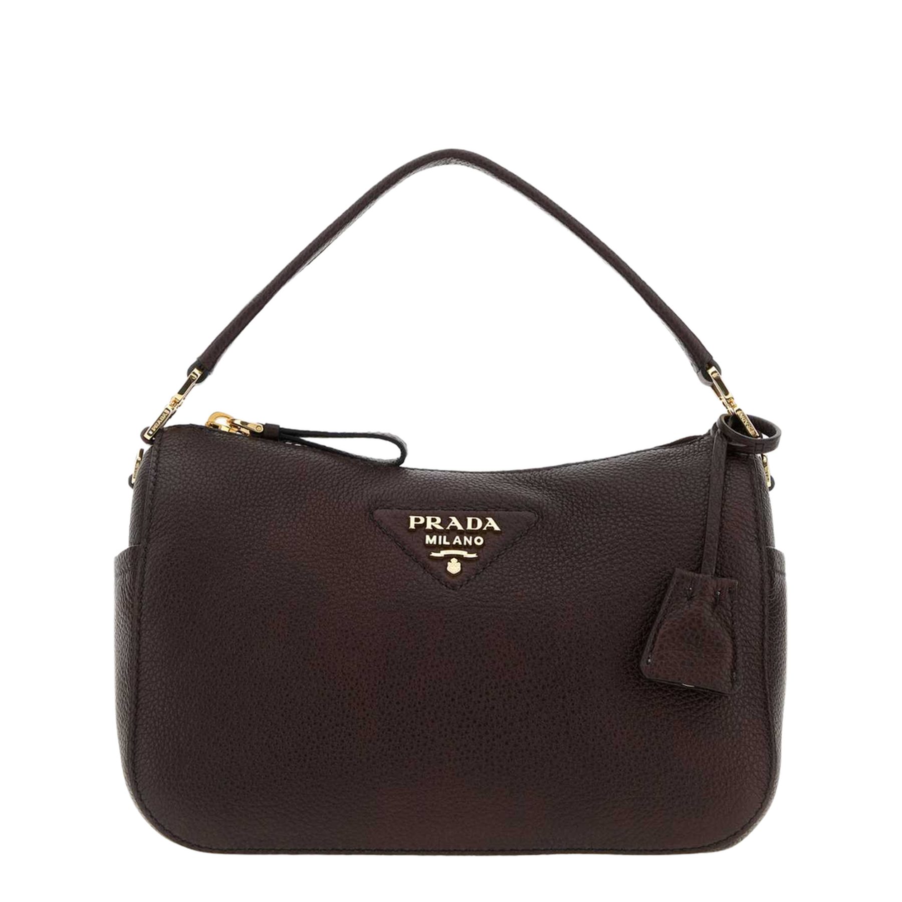 Small Leather Bag Small Calf Leather Handbag - Dark Brown
