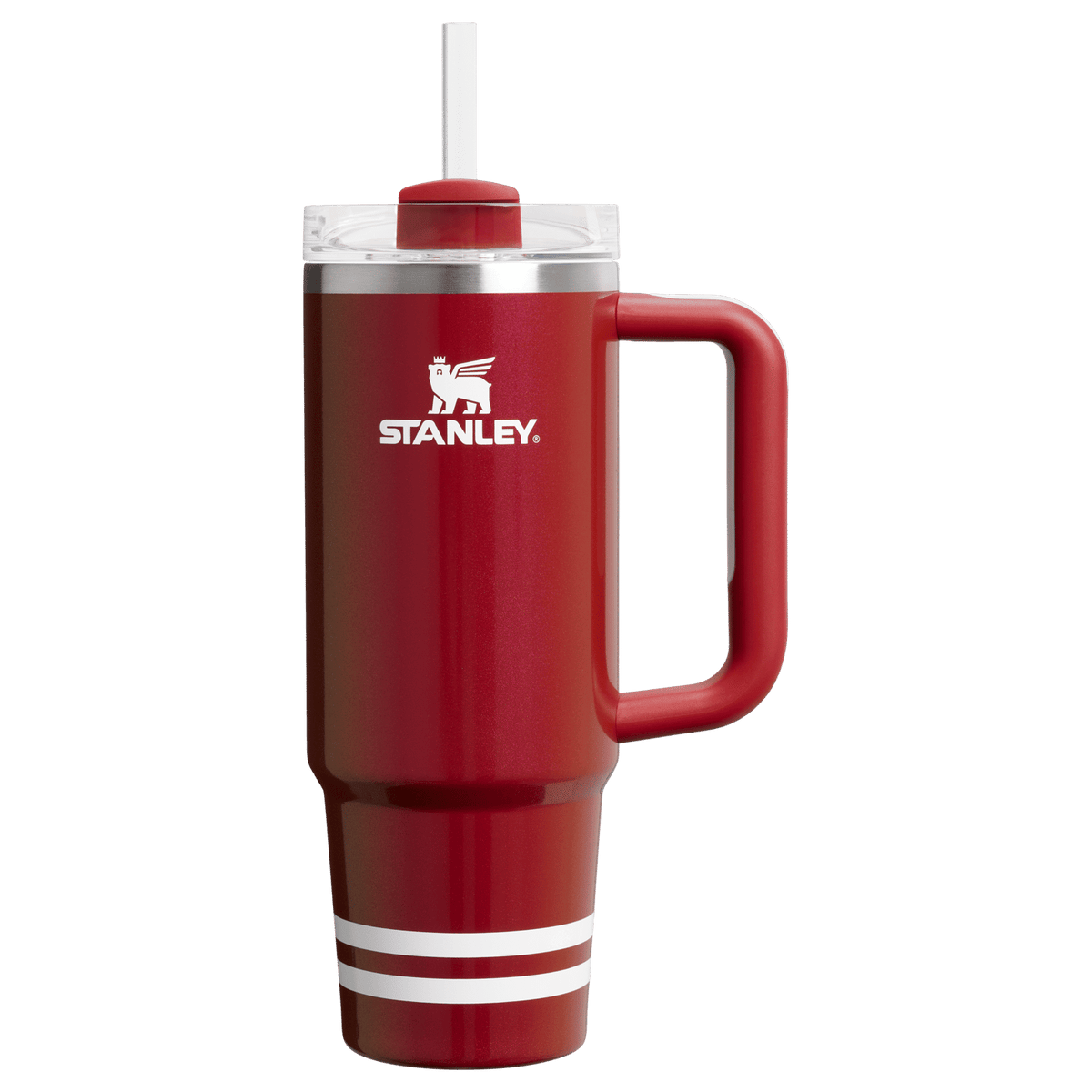 Stanley The Quencher H2.0 Flowstate Tumbler | 30 OZ Heritage Red Shimmer