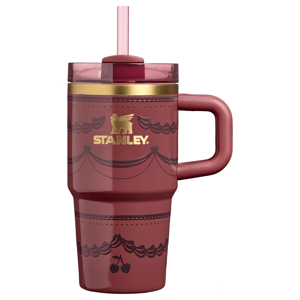 Stanley The Valentines Day Quencher H2.0 FlowState Tumbler | 20 OZ Red Velvet Cake