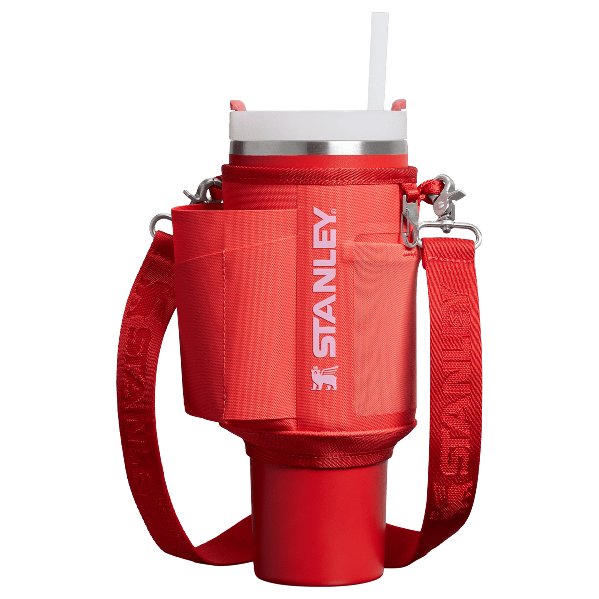 Stanley The All Day Quencher Carry-All | 40 OZ Hot Coral