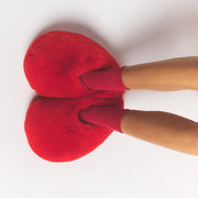 Faux Fur Heart Slipper