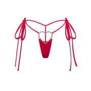 Novelty Intimates Heart Charm String Thong