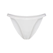 Lightweight Cotton Logo Picot String Bikini