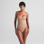 Sheer Seamless Thong Bodysuit