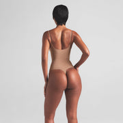 Sheer Seamless Thong Bodysuit