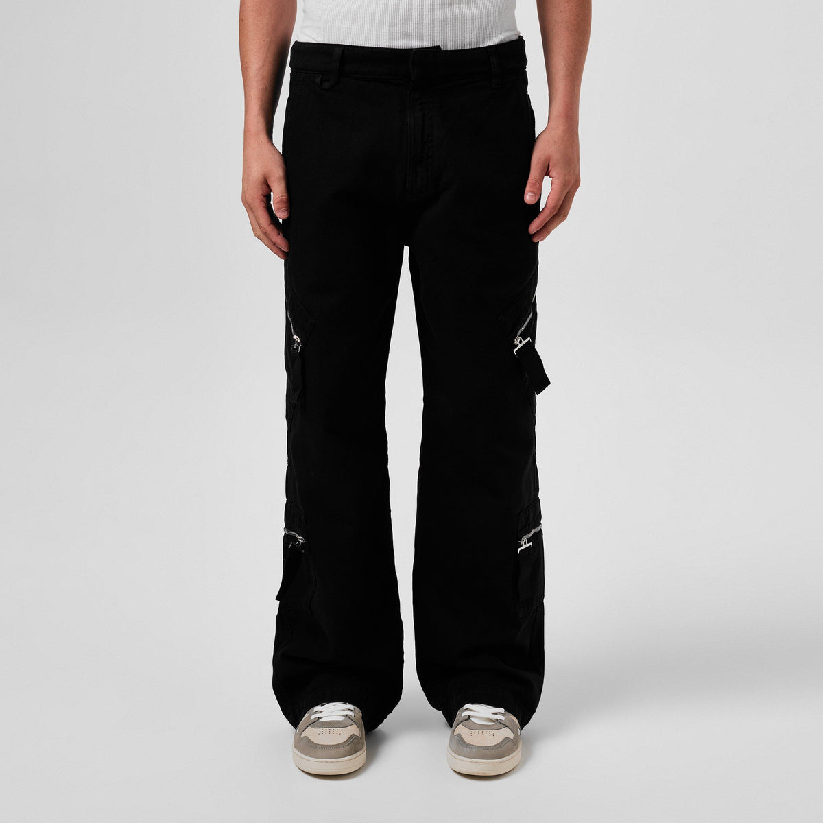 Le Marrone Zipped Cargo Trousers