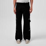 Le Marrone Zipped Cargo Trousers