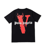 Vlone x Palm Angels T-Shirt With A Large Red V Graphic [Sourcex Exclusive]