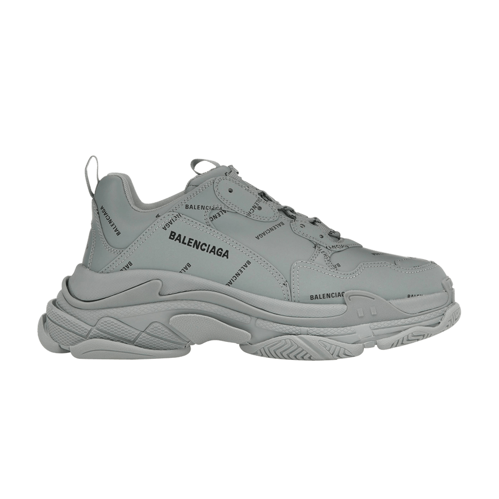 Balenciaga Triple S AllOver Logo Grey Black