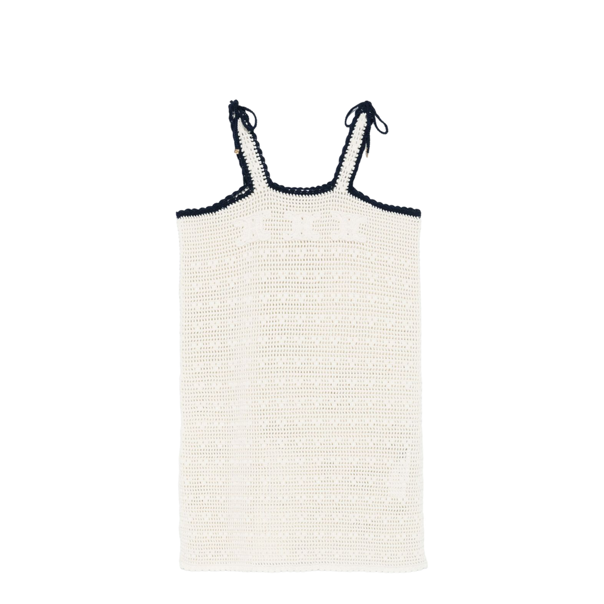 Triomphe Crop Top in Crochetted Cotton