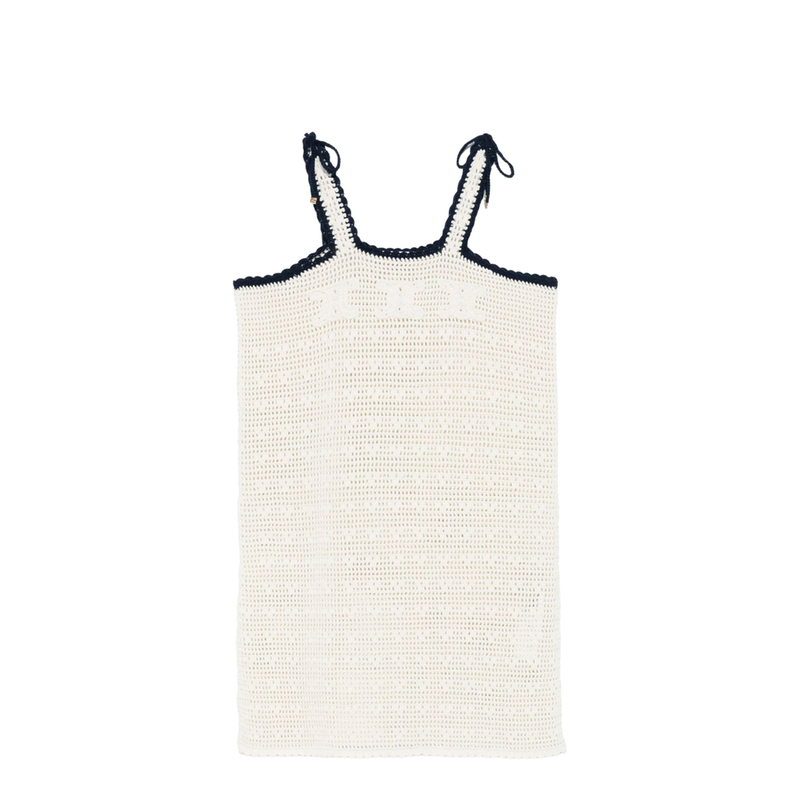Triomphe Crop Top in Crochetted Cotton