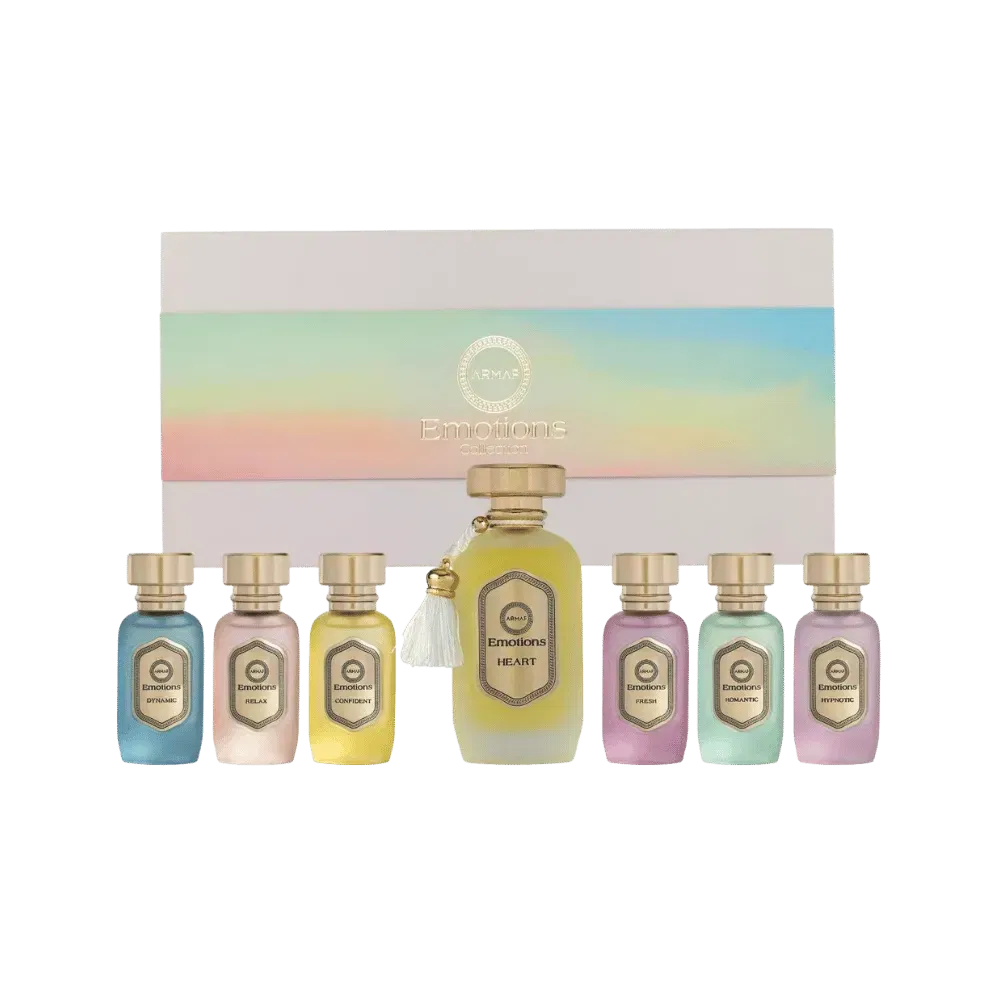 Armaf Emotions Heart Eau de Parfum Unisex Gift Set - 7 Fragrances Blend of Emotions