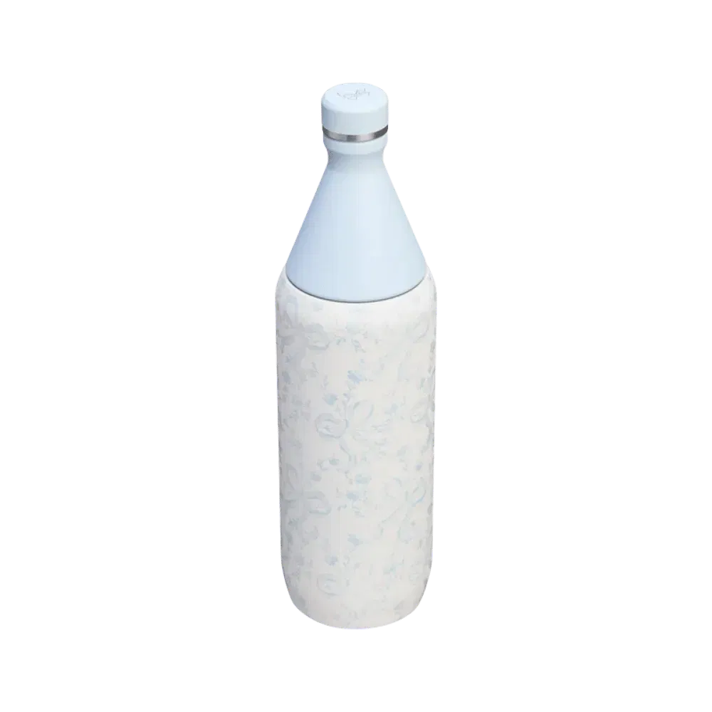 Stanley Stanley 1913 x LoveShackFancy Holiday All Day Slim Bottle | 34 OZ Coquette Bow Winter Ice Coquette Bow Winter Ice