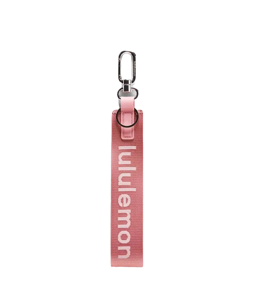 Lululemon Never Lost Keychain Deco Pink/Light Ivory