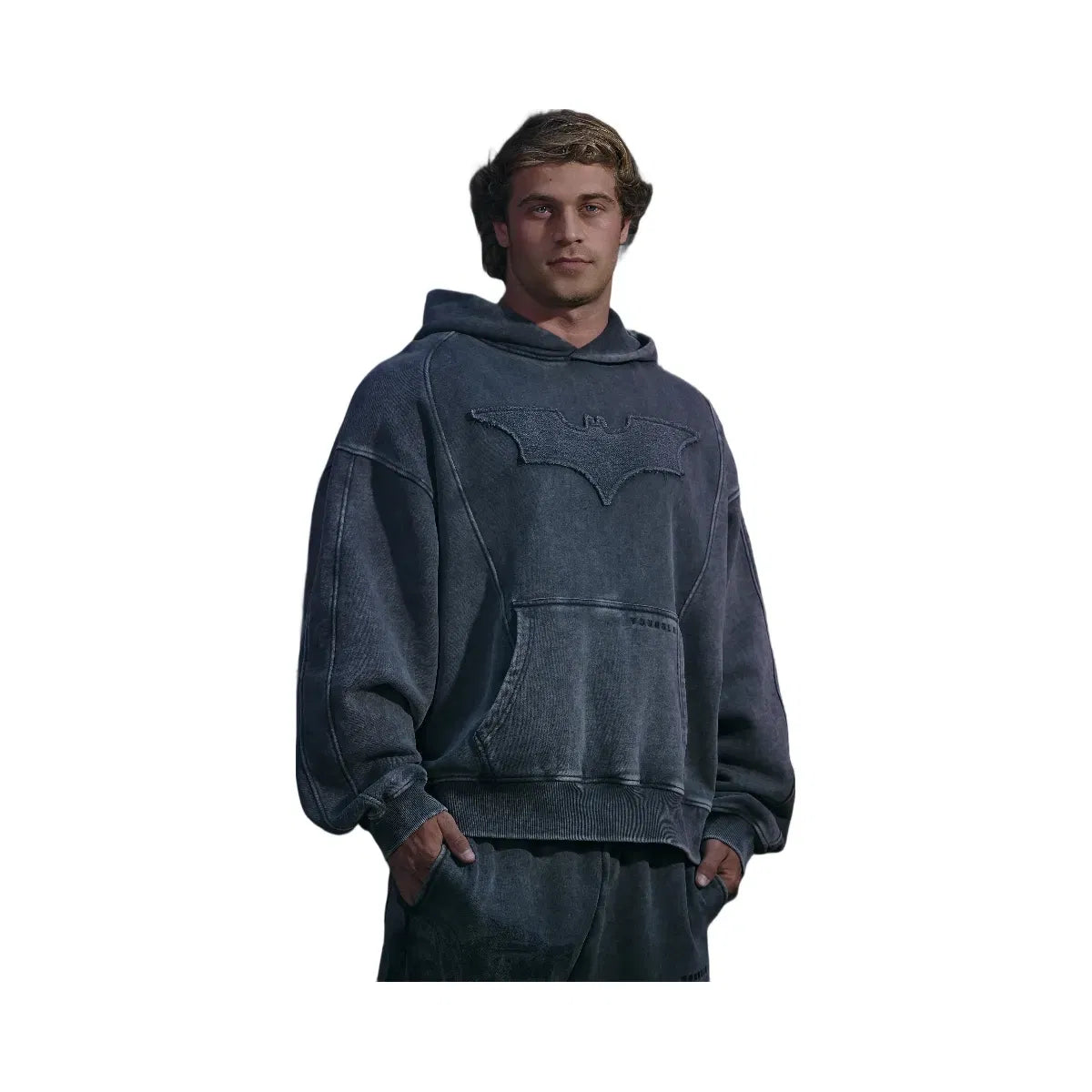 YoungLA Batman Stealth Hoodies 'Black Wash