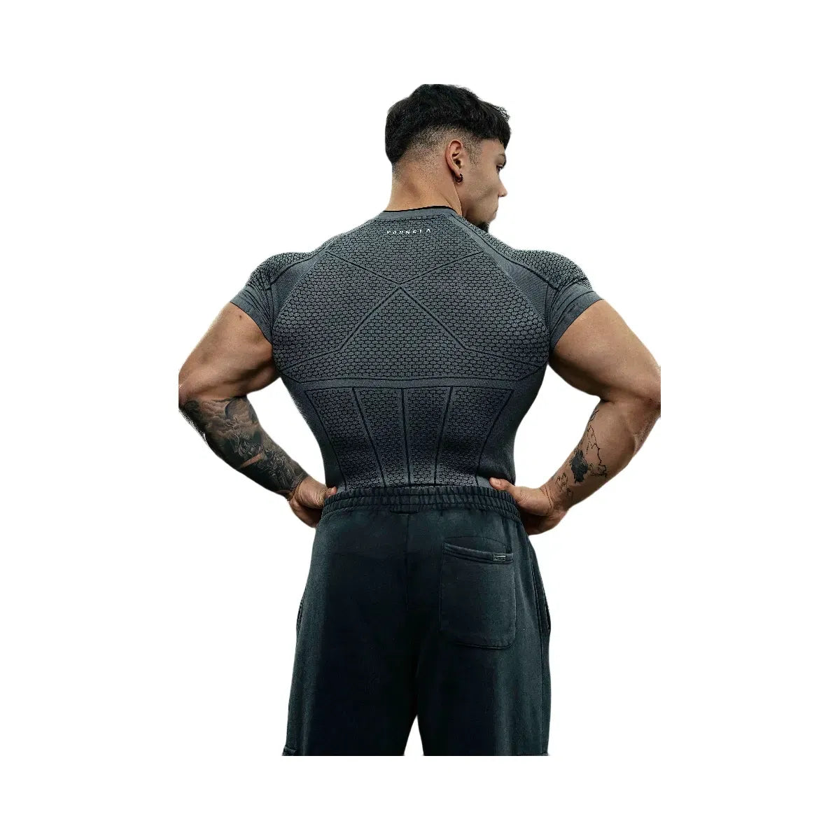 YoungLA Batman Compression Tees 'Dark Grey'