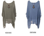 Batwing Top in Denim