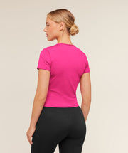 Women's Gymshark Training Baby Tee Super-Set Pink
