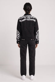PATCHWORK DENIM BLACK WOMEN'S JACKET [50/50 LIMITED EDITION]