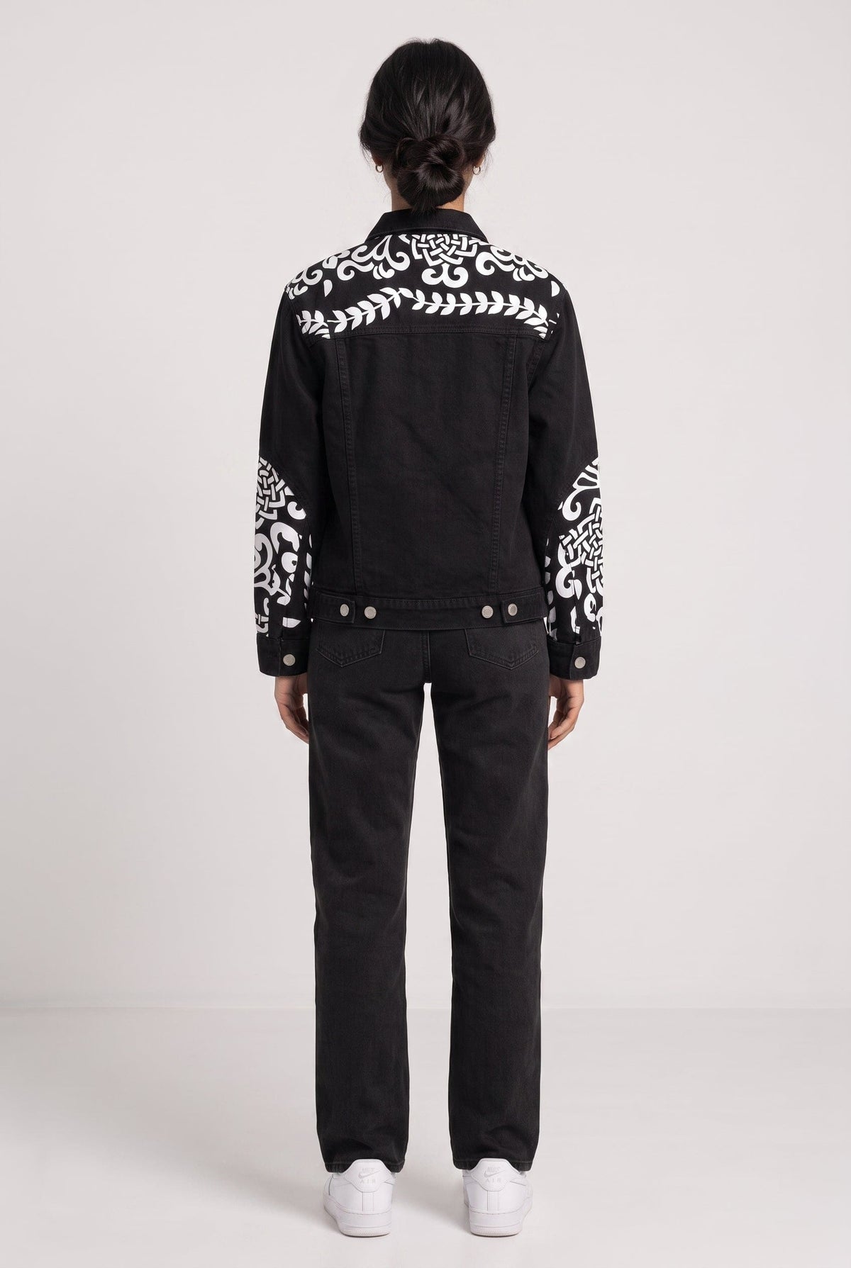 PATCHWORK DENIM BLACK WOMEN'S JACKET [50/50 LIMITED EDITION]