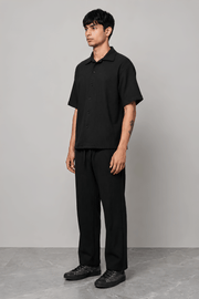 COMFY BLACK MEN'S CO-ORD SET