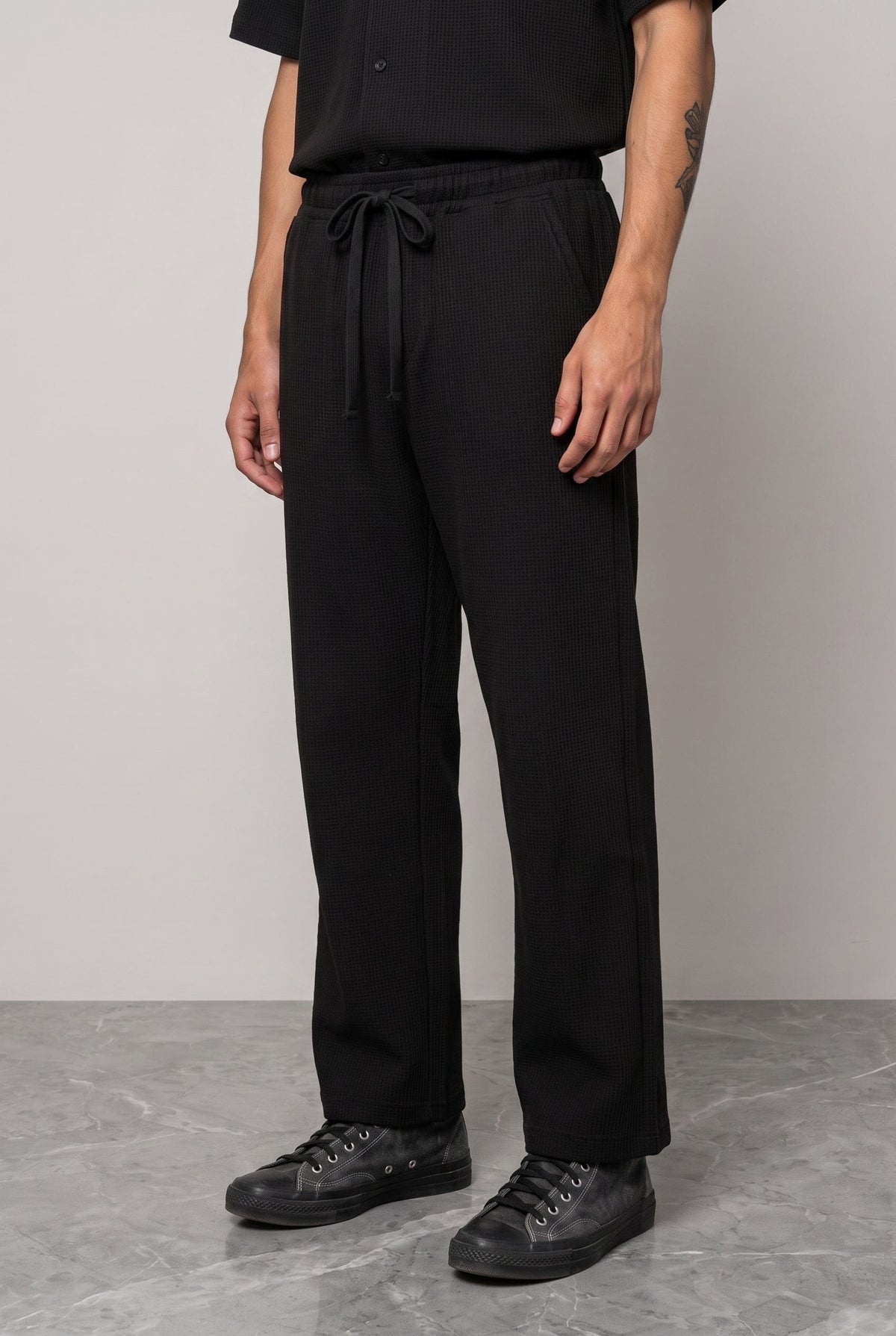 COMFY BLACK MEN'S CO-ORD SET