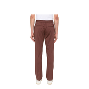 Cotton Trousers In Brown