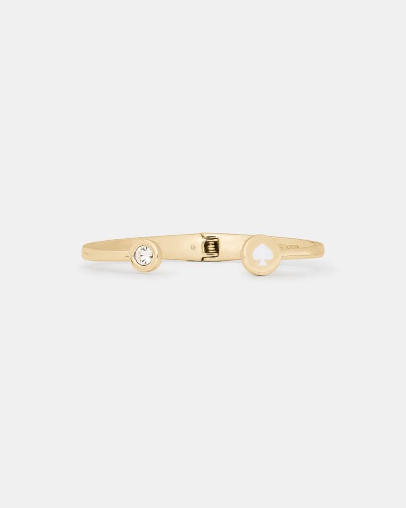 Spot The Spade Open Hinge Bangle