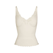 Rib Knit Lace Cami