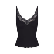 Rib Knit Lace Cami