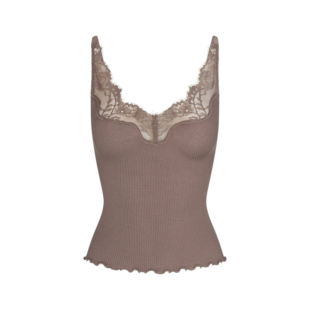 Rib Knit Lace Cami