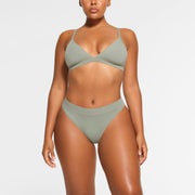 Cotton Jersey Cheeky Tanga